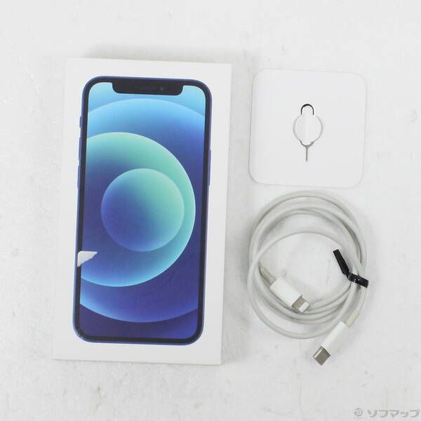 中古品〕 iPhone12 mini 64GB ブルー MGAP3J／A SIMフリー【349