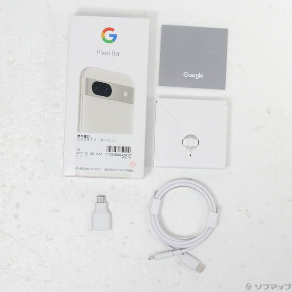 中古品〕 Google Pixel 8a 128GB ポーセリン G576D Y!mobile SIMフリー
