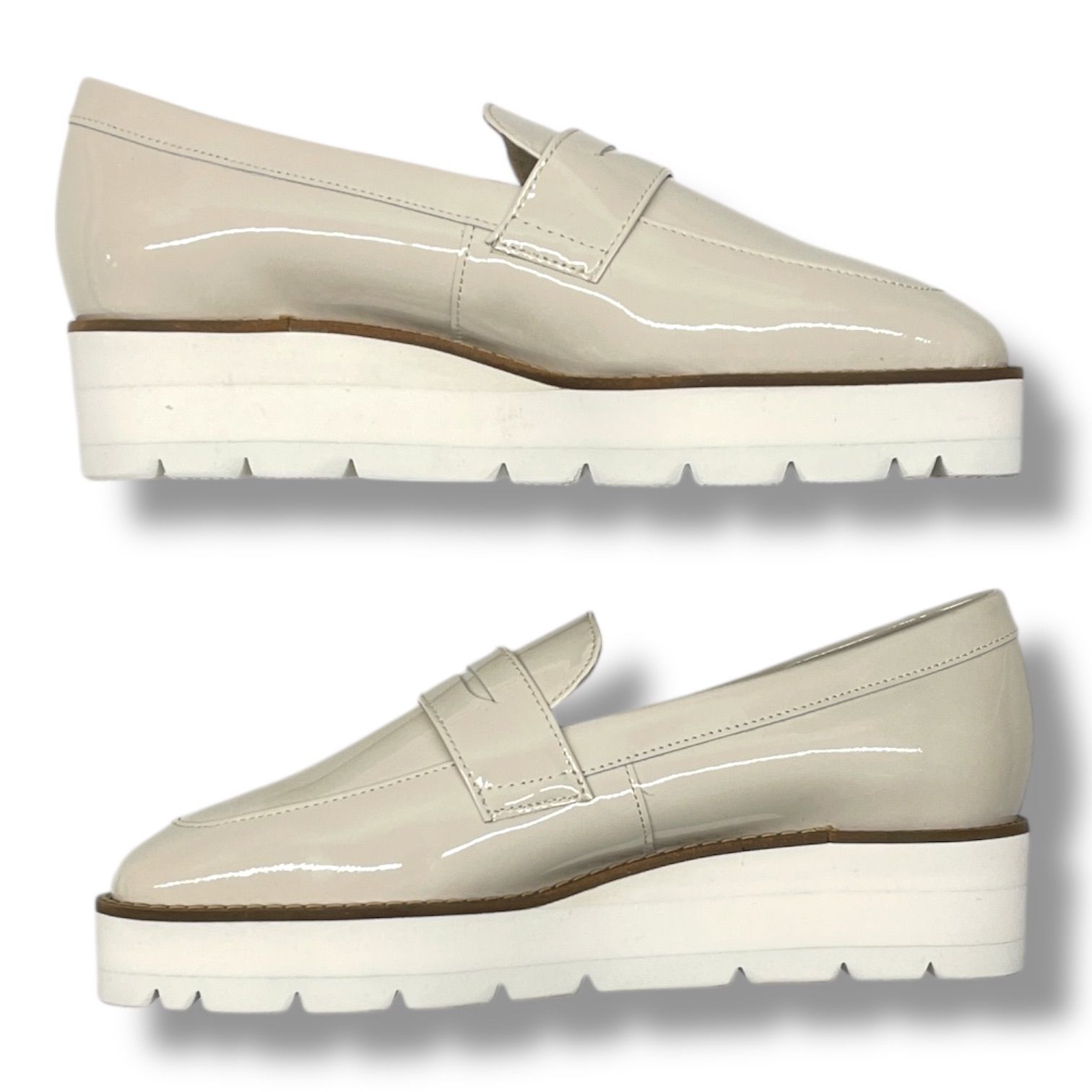 OUR エナメルレザーのローファーシューズ　 22.5 アワーホーム OUR エナメルレザーのローファーシューズ 22.5 アワーホーム エナメル