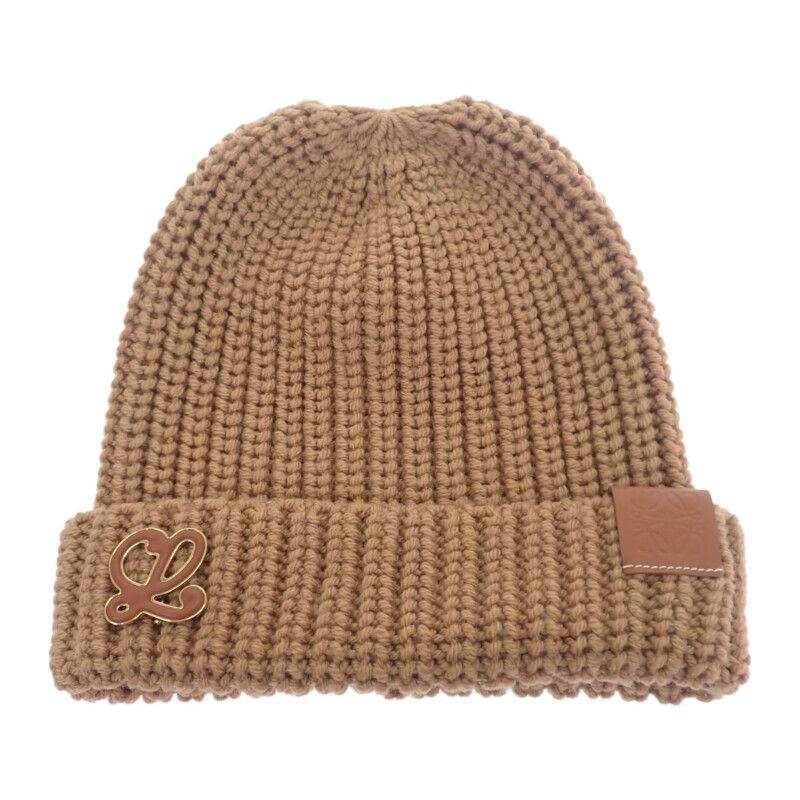 ロエベ LOEWE アナグラムブローチビーニー F000487XEK ニットキャップ