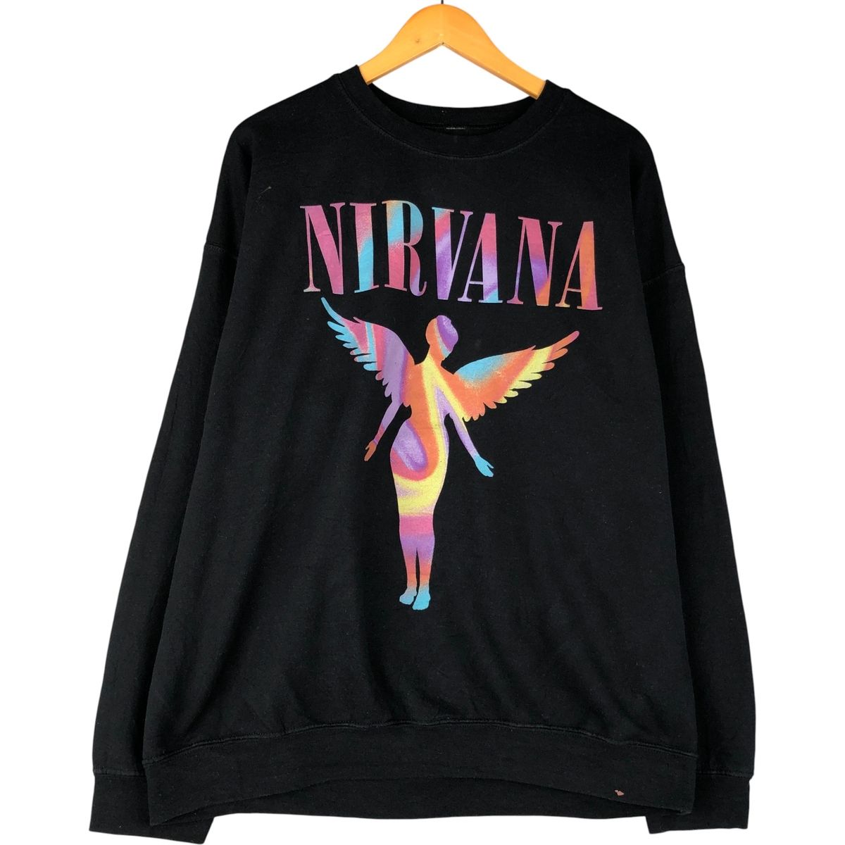 古着 NIRVANA ニルヴァーナ バンド スウェットシャツ トレーナー メンズXL相当/eaa593095