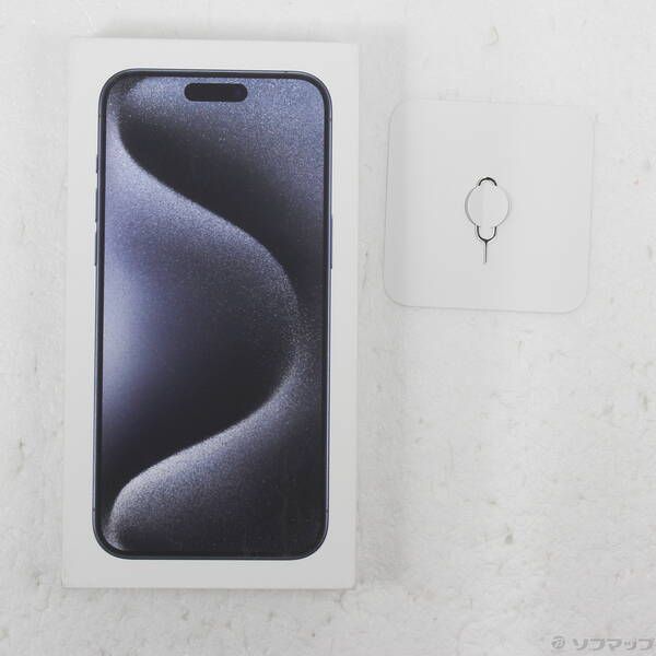 中古品〕 iPhone15 Pro Max 512GB ブルーチタニウム MU6X3J／A SIM