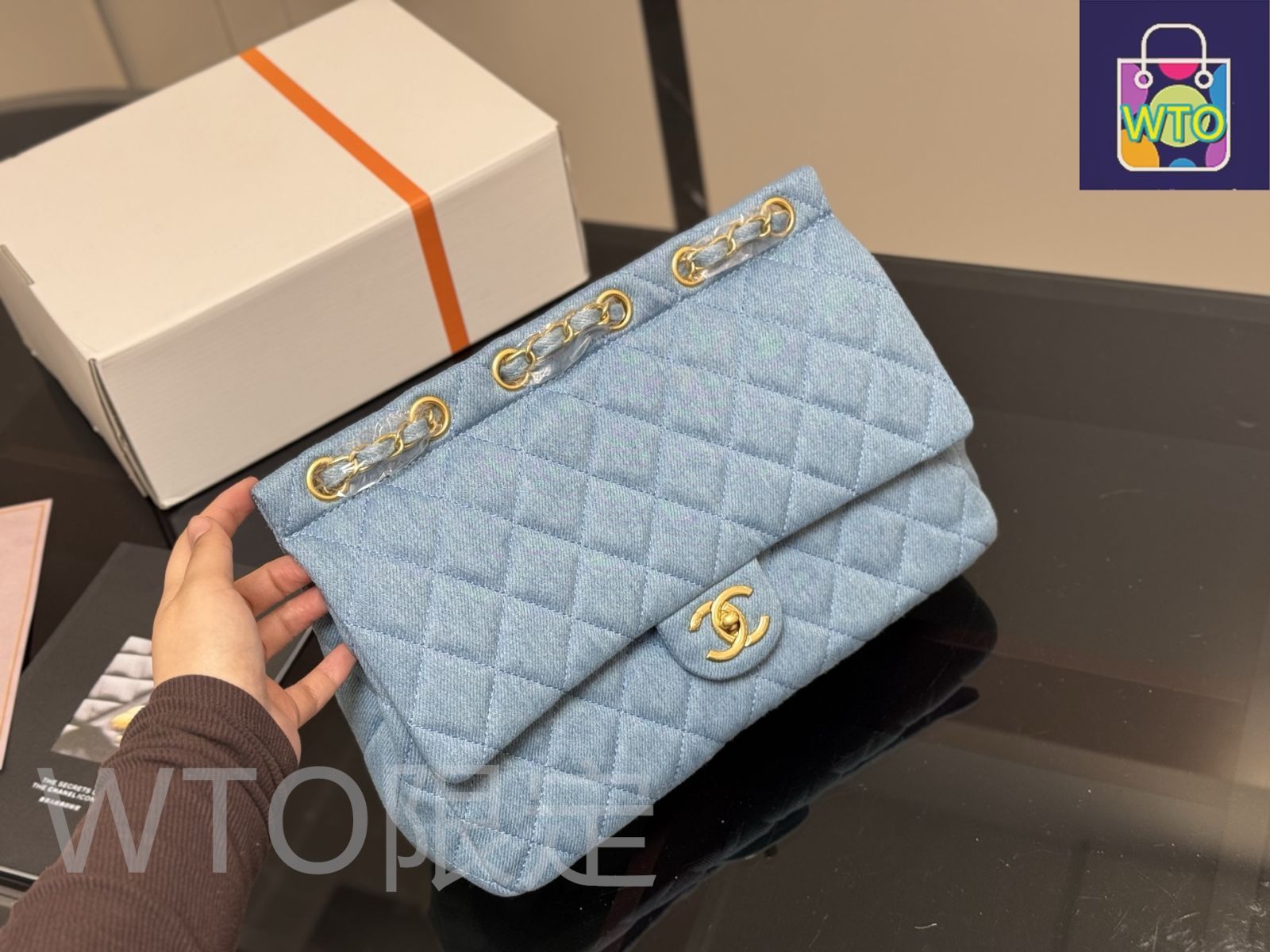 シャネル　デニム　ヴィンテージ CHANEL ヴィンテージ シャネル デニム チェーン ウォレット | 【Kio