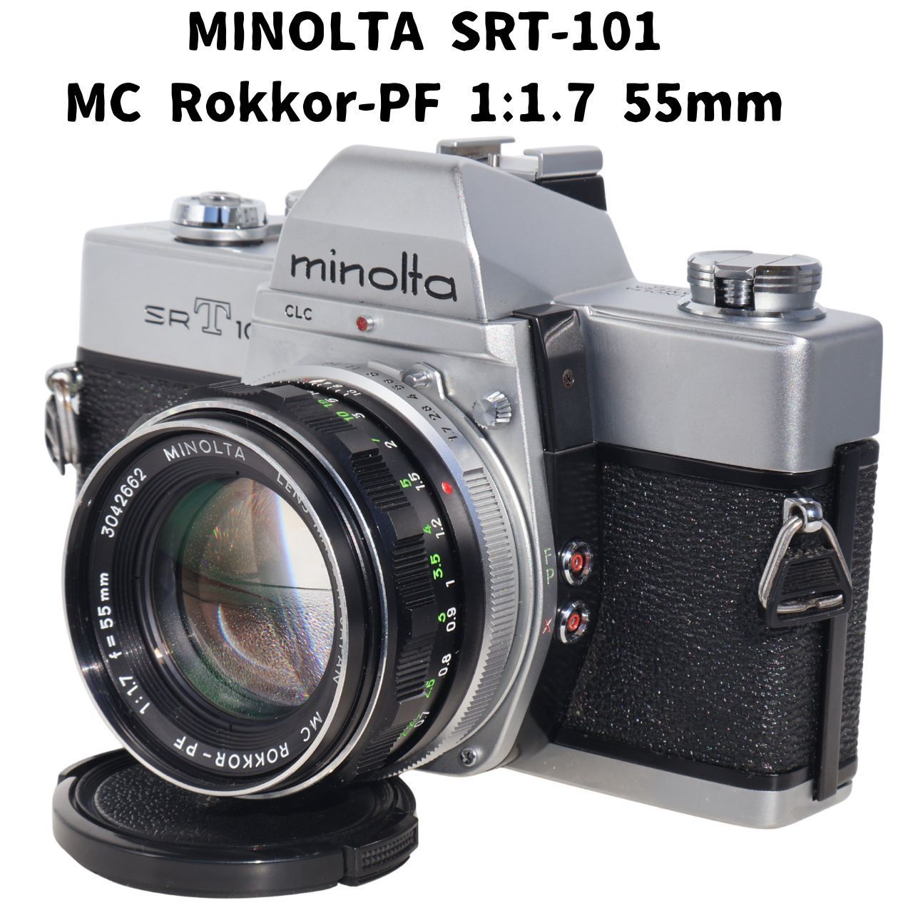 MINOLTA SRT101 + MC Rokkor-PF 1:1.7mm 55mm 整備済