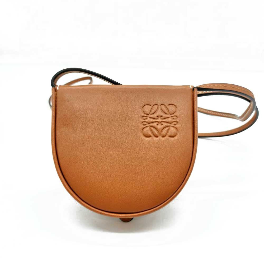 ロエベ ヒールポーチ ミニ ショルダー コインケース Aランク 中古