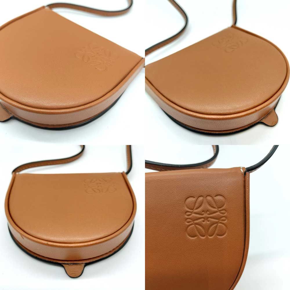 ロエベ ヒールポーチ ミニ ショルダー コインケース Aランク 中古