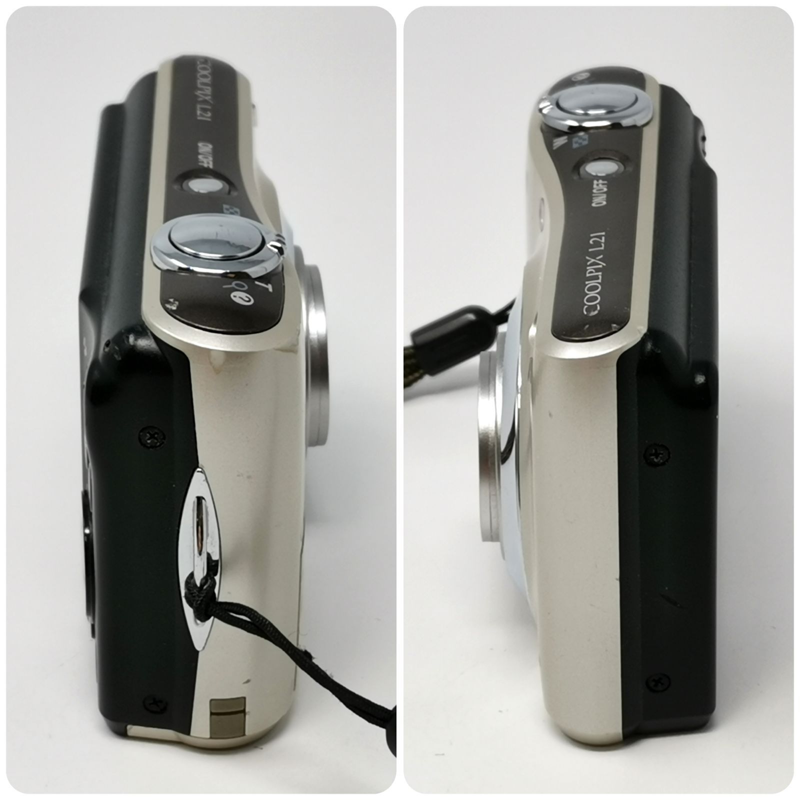 ニコン coolpix L21 シルバー デジカメ ジャンク デジタルカメラ 電池 