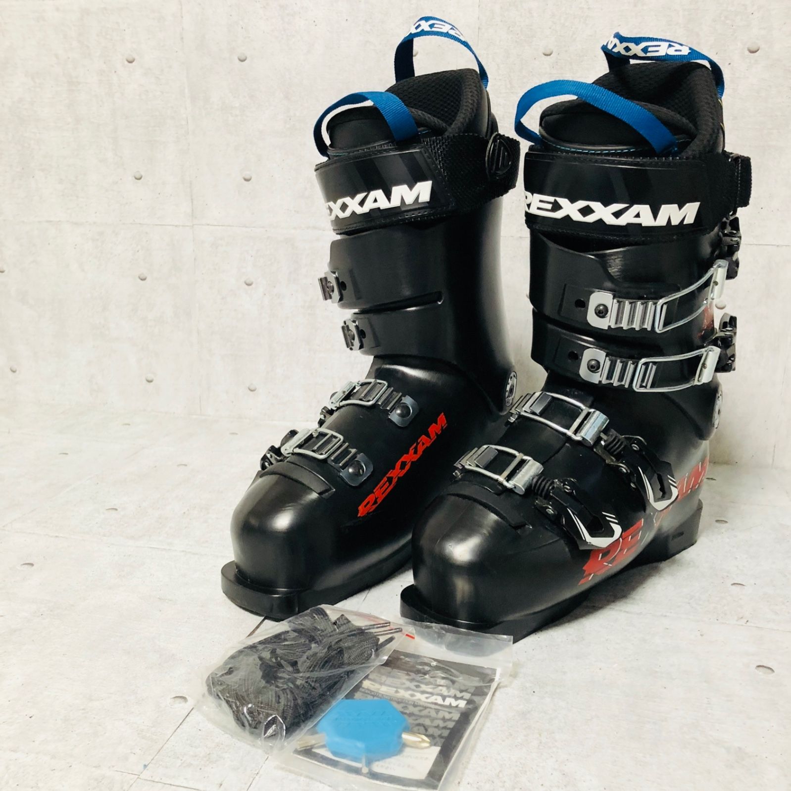 未使用29cmレグザムスキーブーツ黒色初心者格安処分エントリー軽量モデル REXXAM レグザム XX-LIMITED リミテッド ソール長293mm 25cm-25.5cm