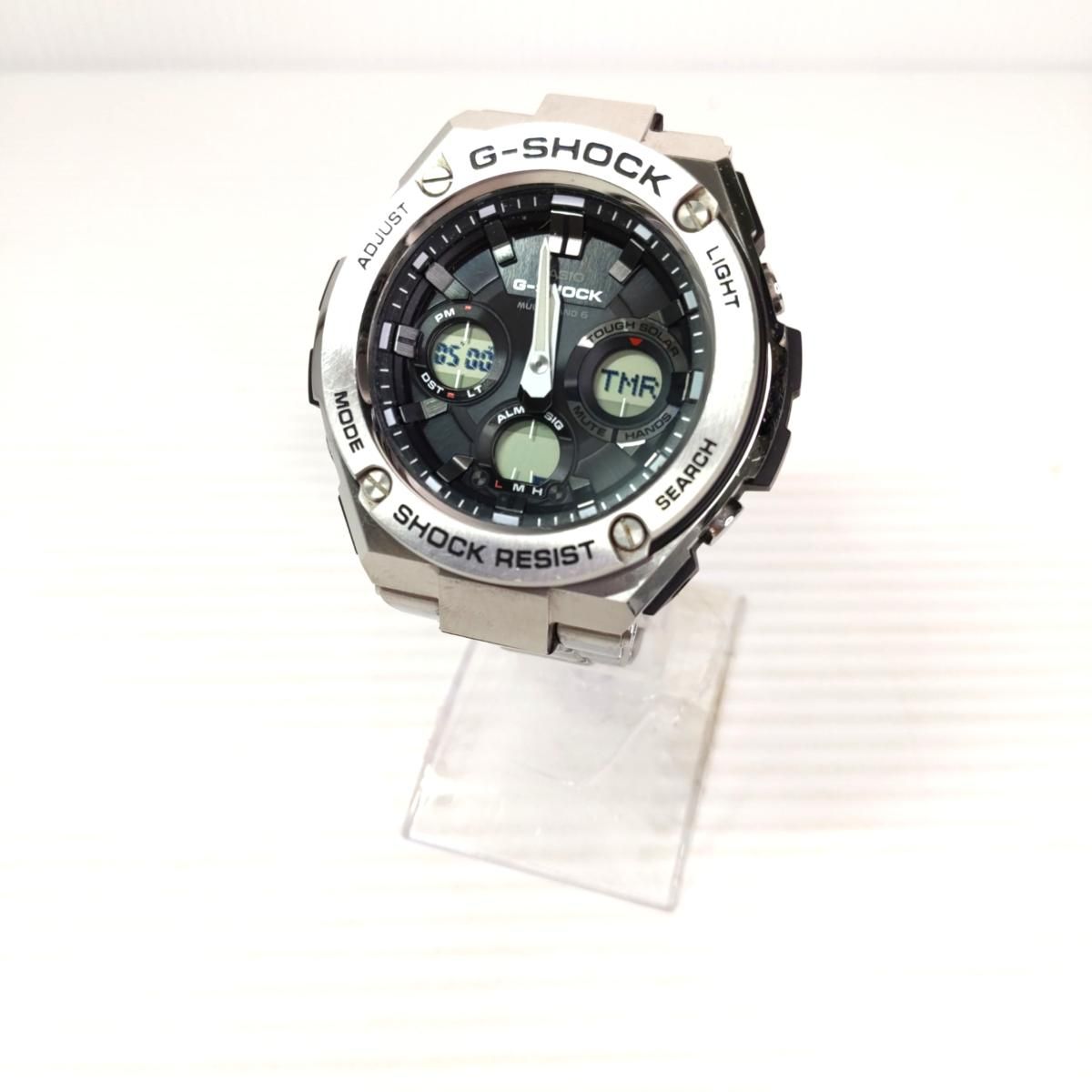 【品】CASIO G-STEEL 電波ソーラー GST-W110〇YR-54258〇