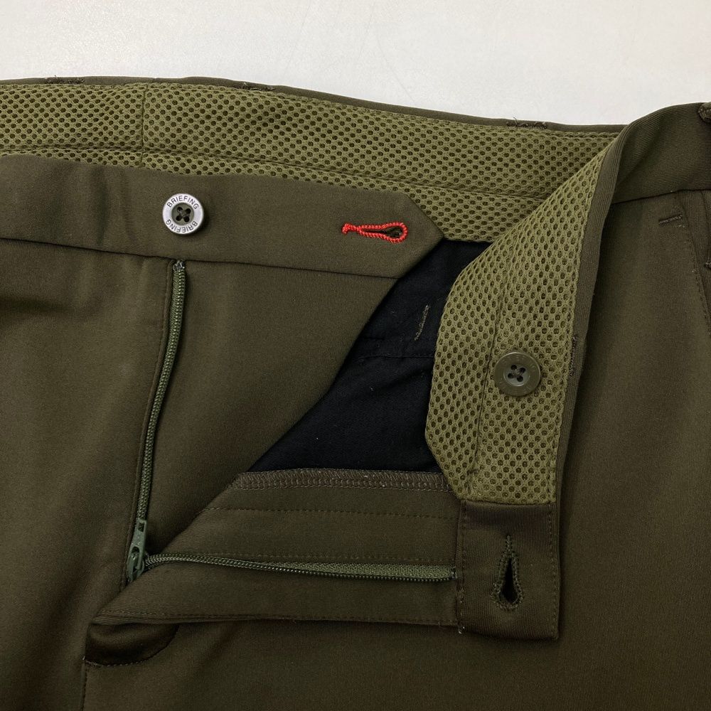 サイズ：L BRIEFING GOLF ブリーフィング ストレッチパンツ カーキ系