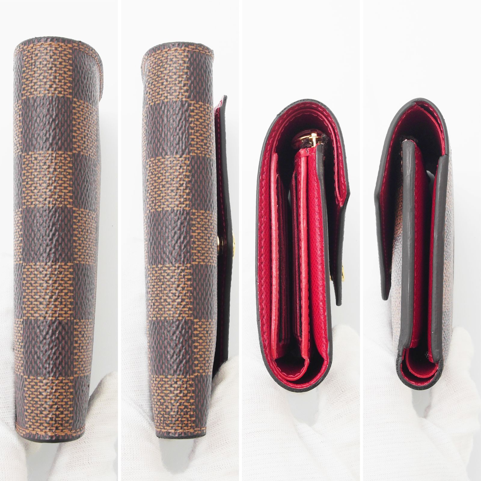 極美品】 ルイヴィトン ダミエ ポルトフォイユ ヴィクトリーヌ 三