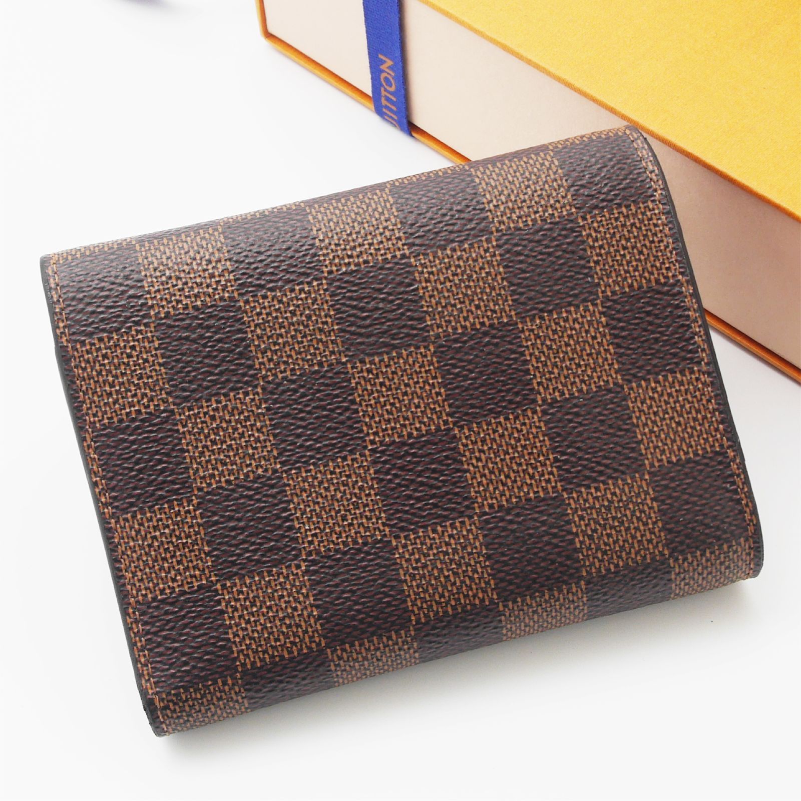 極美品】 ルイヴィトン ダミエ ポルトフォイユ ヴィクトリーヌ 三