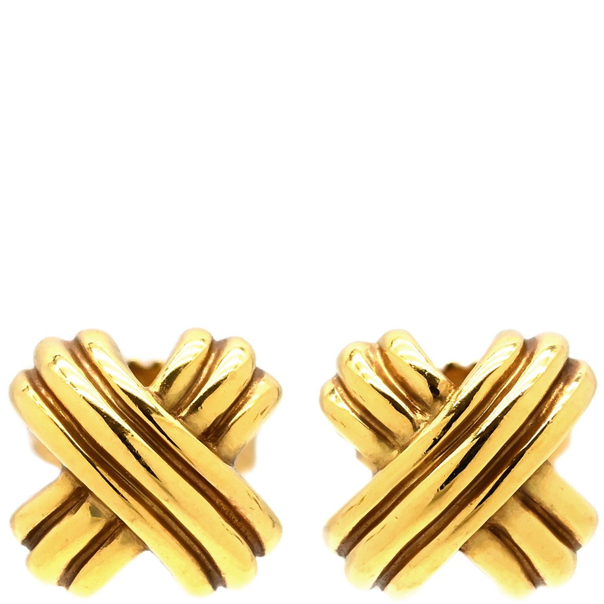 ゴールドピアスAu750/18K Tiffany& Co. INSPIRED ティファニー Tiffany & Co ピアス シグネチャーピアス K18YG イエロー