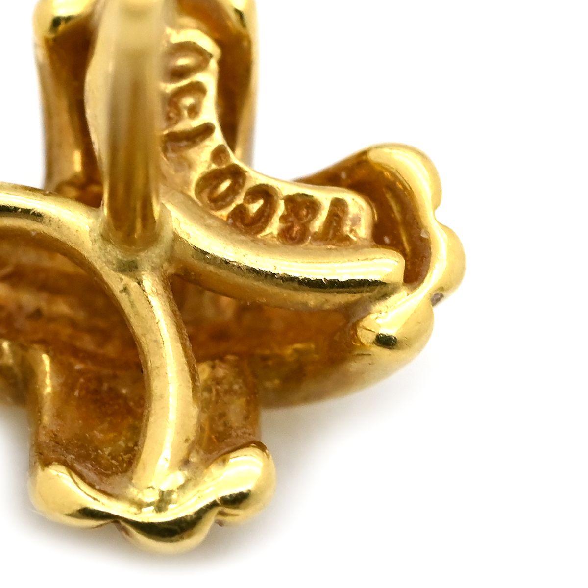 ティファニー Tiffany & Co ピアス シグネチャーピアス K18YG イエロー