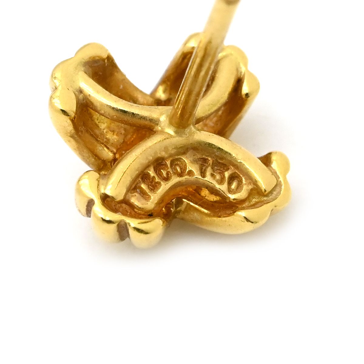 ティファニー Tiffany & Co ピアス シグネチャーピアス K18YG イエロー