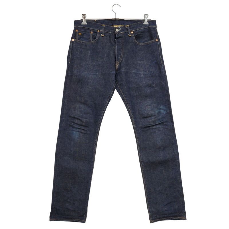 【品】RRL ダブルアールエル BUTTON FLY DENIM PANTS 782504838001 ボタンフライ デニムパンツ ジーンズ ボトムス USA製 【156-251004-as-20-izu】
