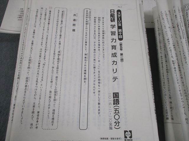 日能研　4年　学習力育成　記述力模試　全国公開模試　季節講習特別テスト　全セット 日能研 2021年度4年生 育成テスト 公開模試 春期、夏期講習特別テスト