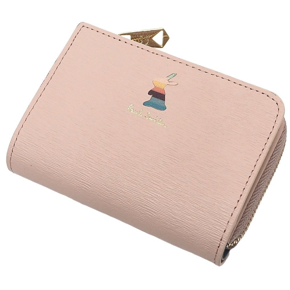 未使用品 Paul Smith マーケトリーバニー レザーキーケース コインケース ピンク BPW521 ポールスミス レディース 5CH/K06229/KOV17/  Paul Smith ポールスミス キーケース コインケース レディース ブランド マーケトリーバニー 4連キーケース 小銭入れ 専用箱付 トープ  ...