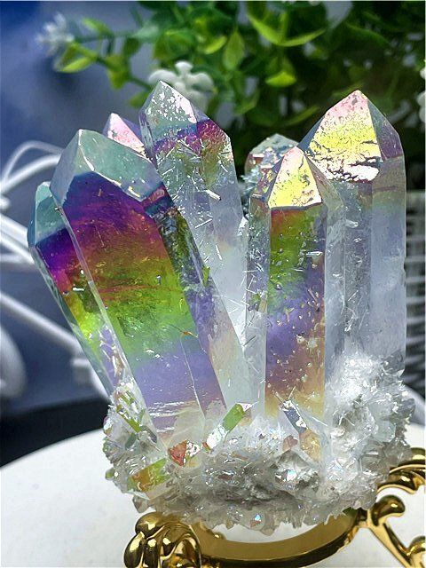 超綺麗アーカンソー産レインボーオーラクラスターB85U6/245U13C 超綺麗