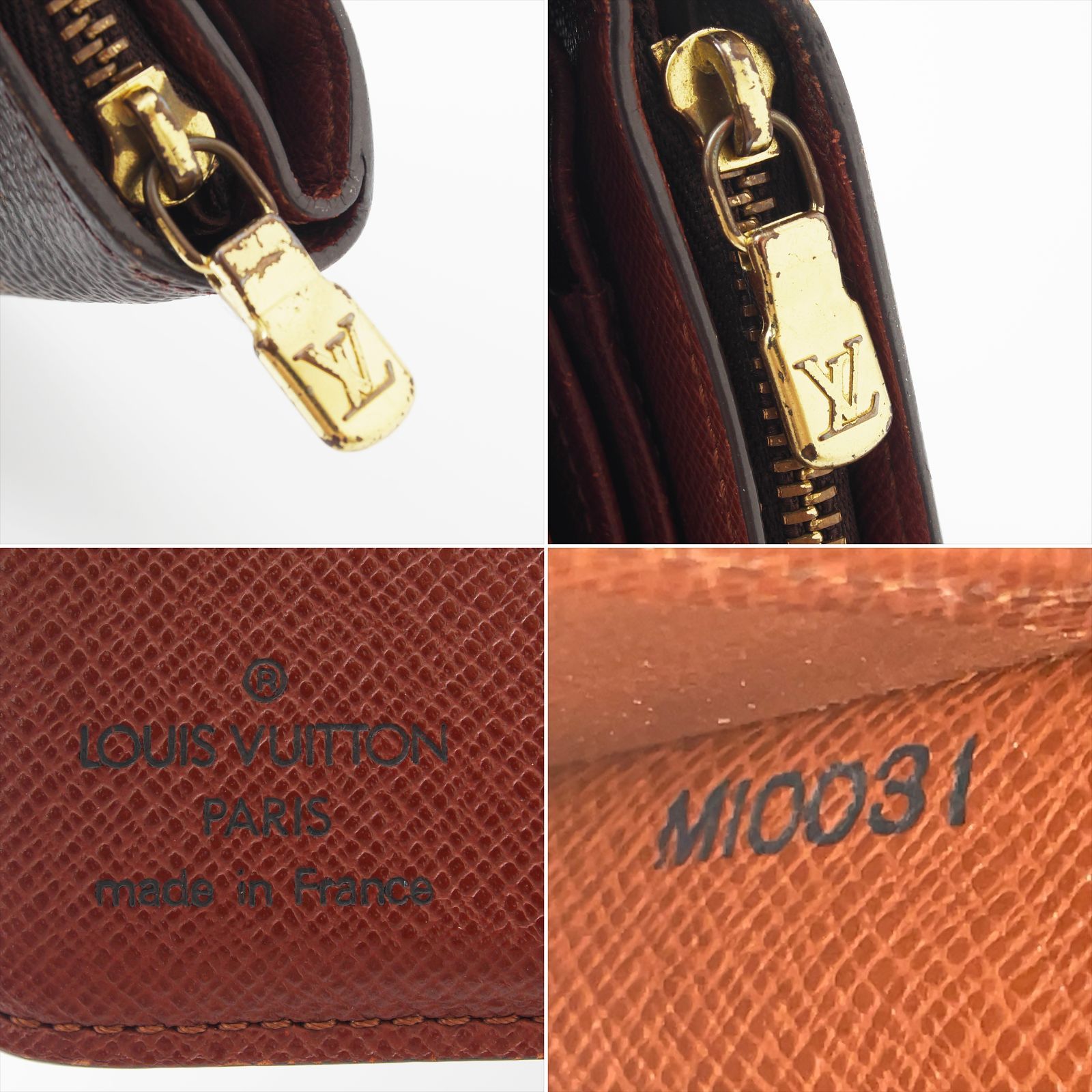 極美品】 ルイヴィトン モノグラム コンパクトジップ 二つ折り財布