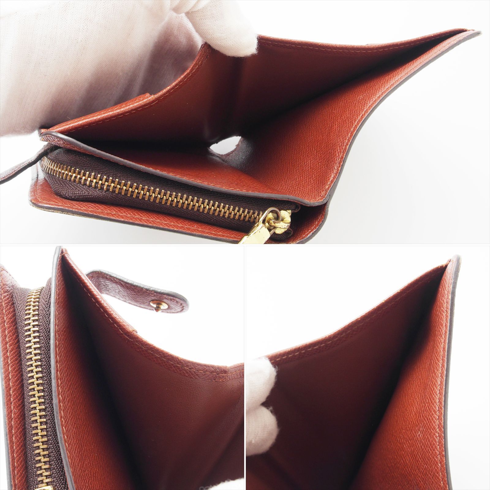 極美品】 ルイヴィトン モノグラム コンパクトジップ 二つ折り財布