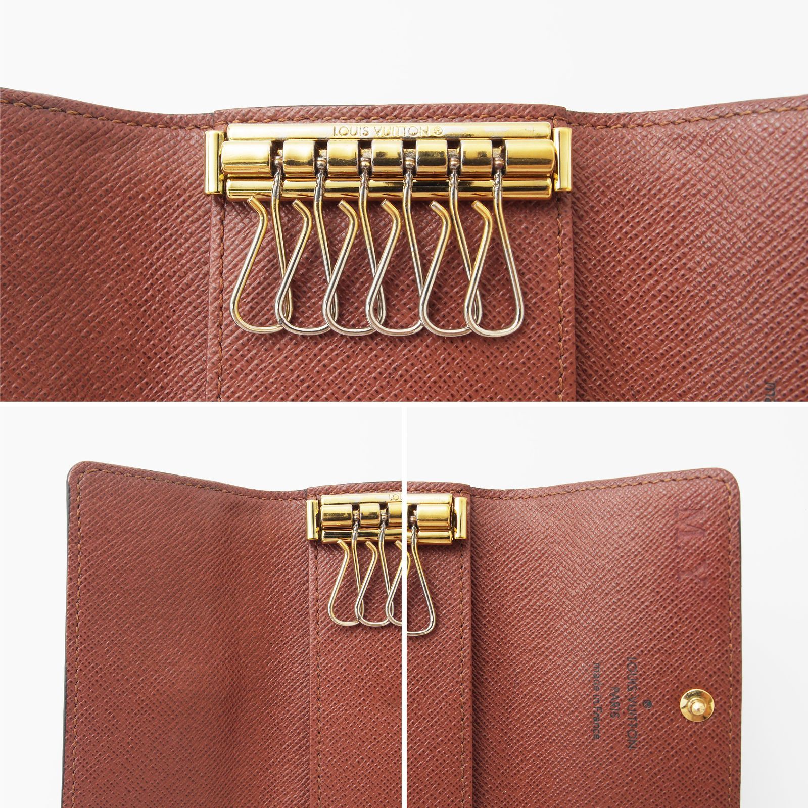 極美品】 ルイヴィトン モノグラム キーケース ミュルティクレ6 鍵6本