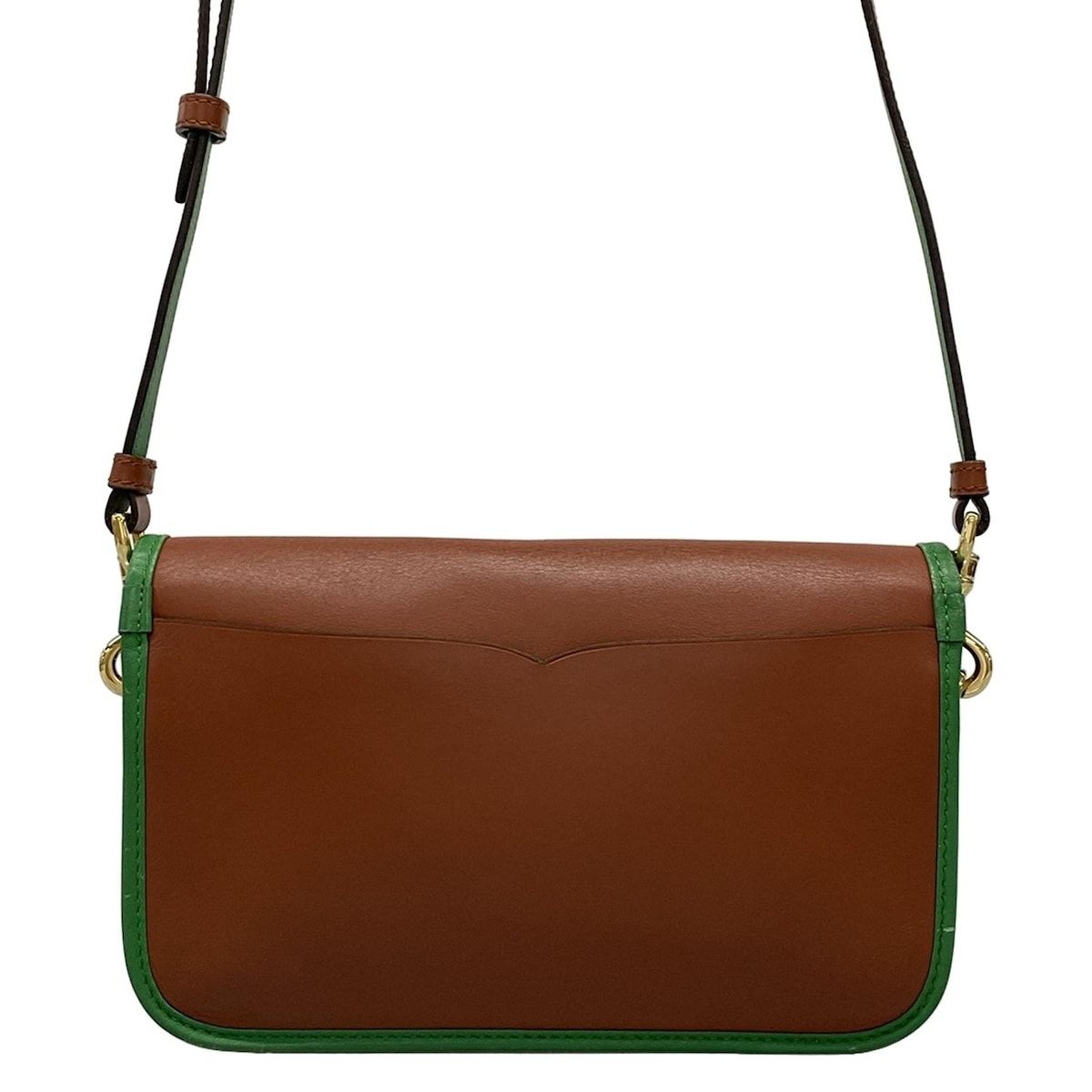 ロエベ LOEWE ショルダーバッグ ブラウングリーン LOEWE(ロエベ) ショルダーバッグ - ブラウン×グリーン ストラップ着脱