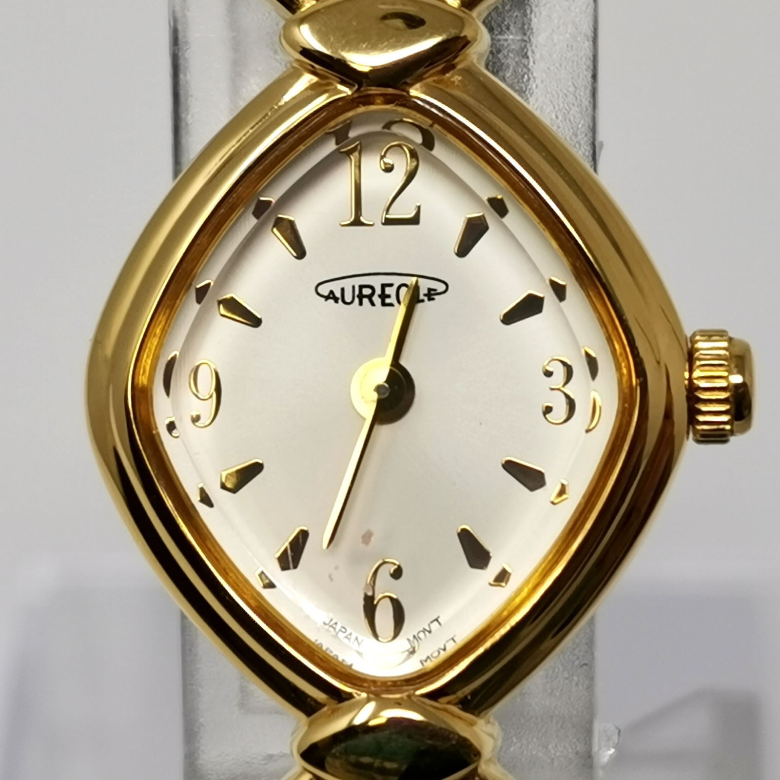 オレオール 腕時計 アナログ クォーツ レッド ゴールド 電池ないため