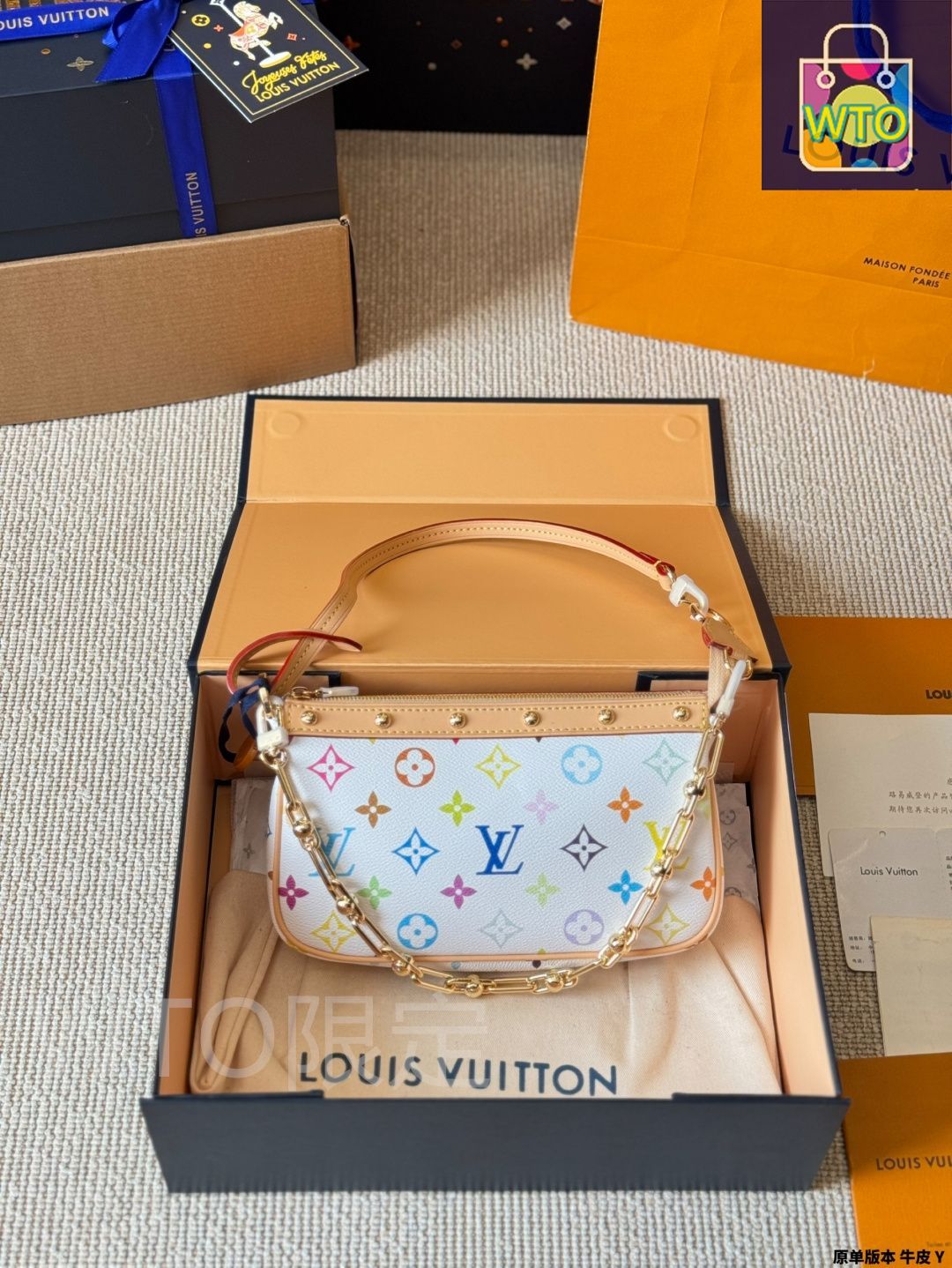 今日特価】LV 村上隆 コラボレーション 麻雀バッグ 2025 早春