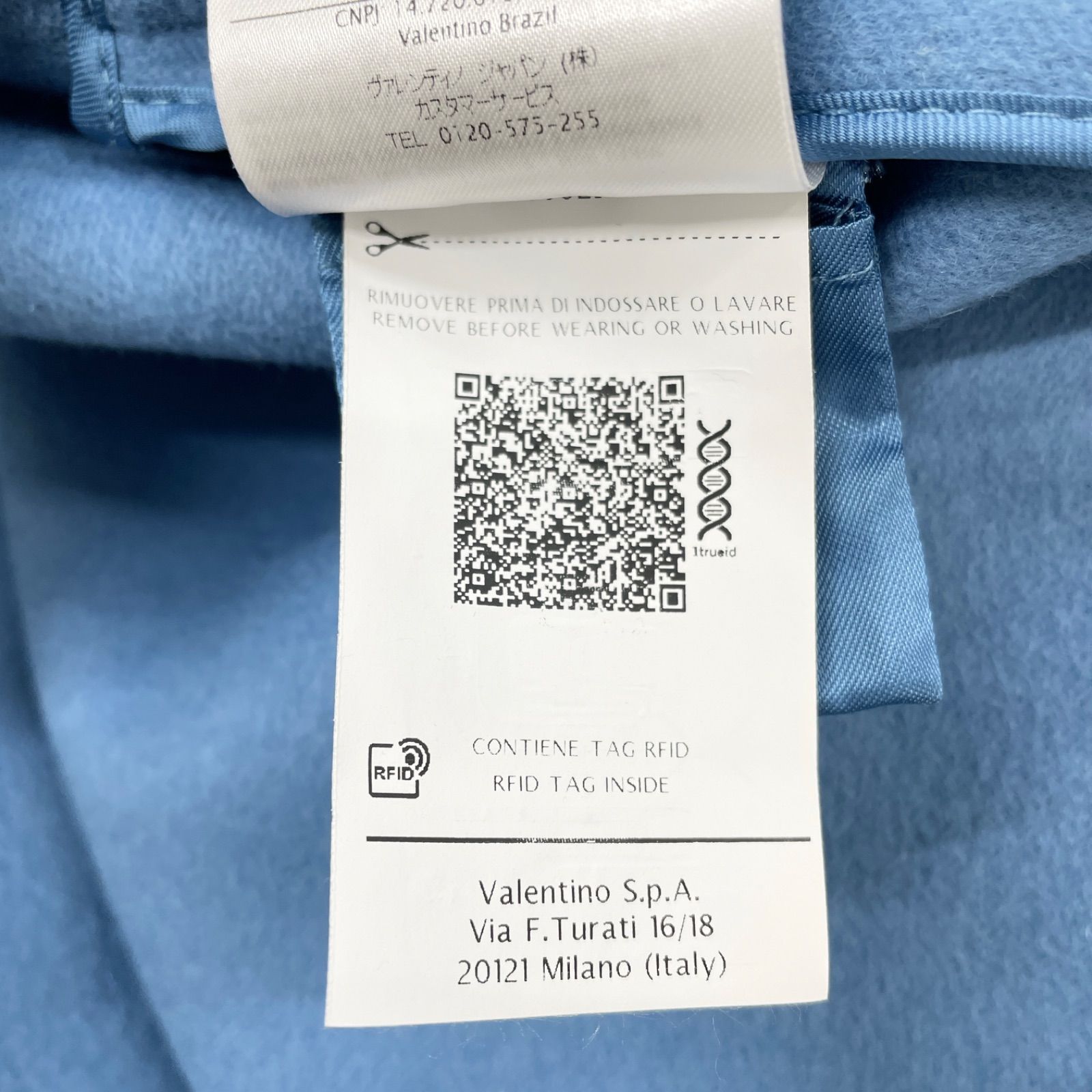 VALENTINO ヴァレンティノ ノーカラーコート パフスリーブ ギャザー 