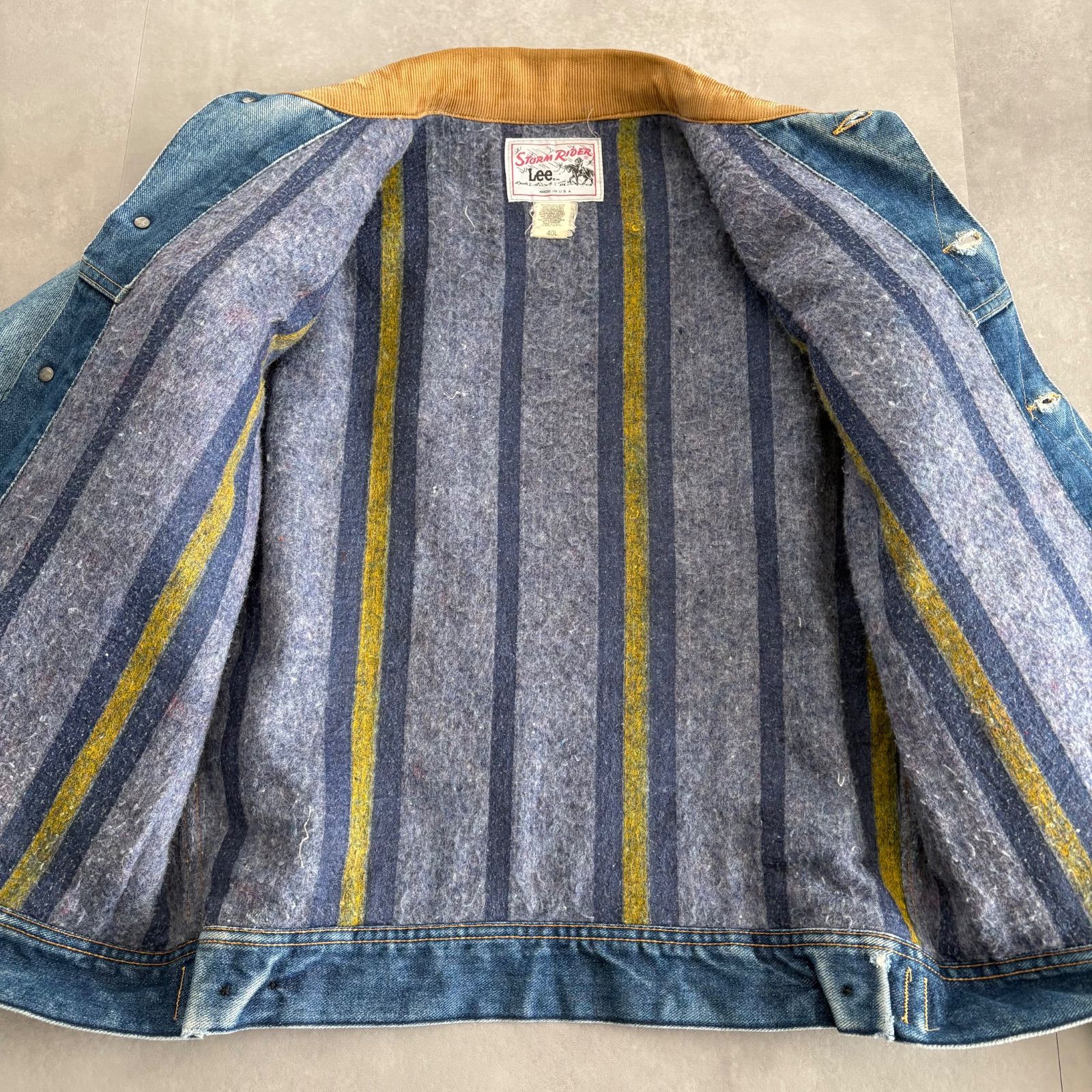 Lee リー 80s ストームライダー デニムジャケットUSA製 Gジャン 40