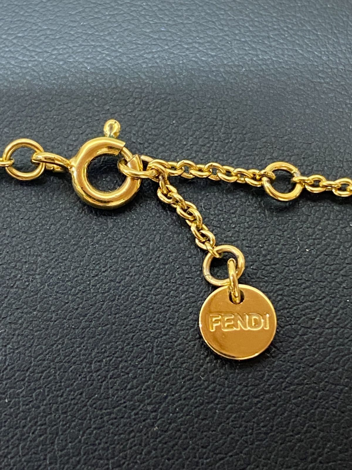 管理番号-SK】FENDI フェンディ エフイズネックレス ラインストーン 箱