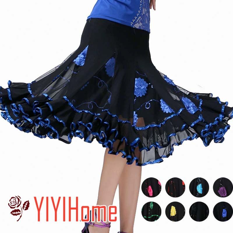 8色 フラメンコ スカート ファルダ スカートダンス衣装 ダンスウェア
