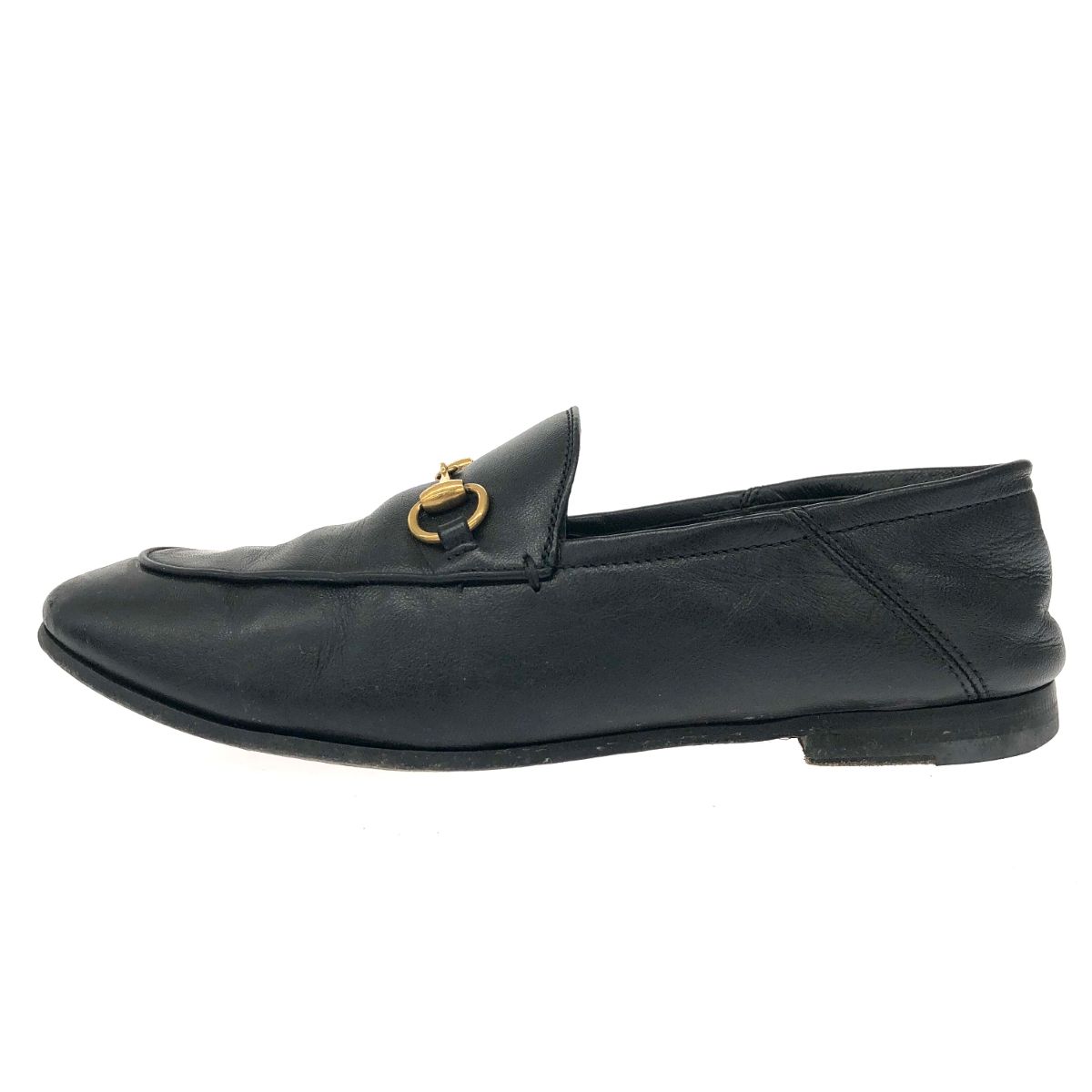 GUCCI グッチ ローファー 表記サイズ:35 1/2 ホースビット ブラック 