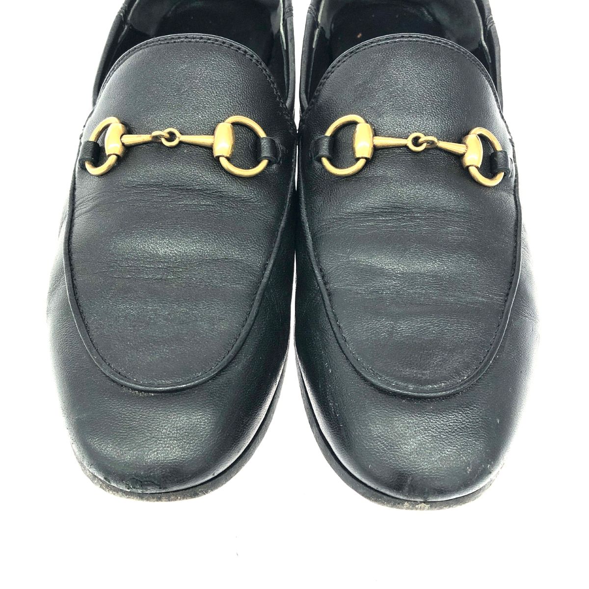 GUCCI グッチ ローファー 表記サイズ:35 1/2 ホースビット ブラック 