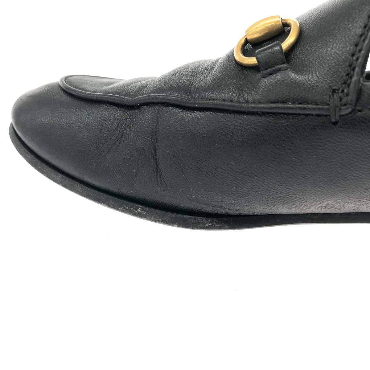 GUCCI グッチ ローファー 表記サイズ:35 1/2 ホースビット ブラック 