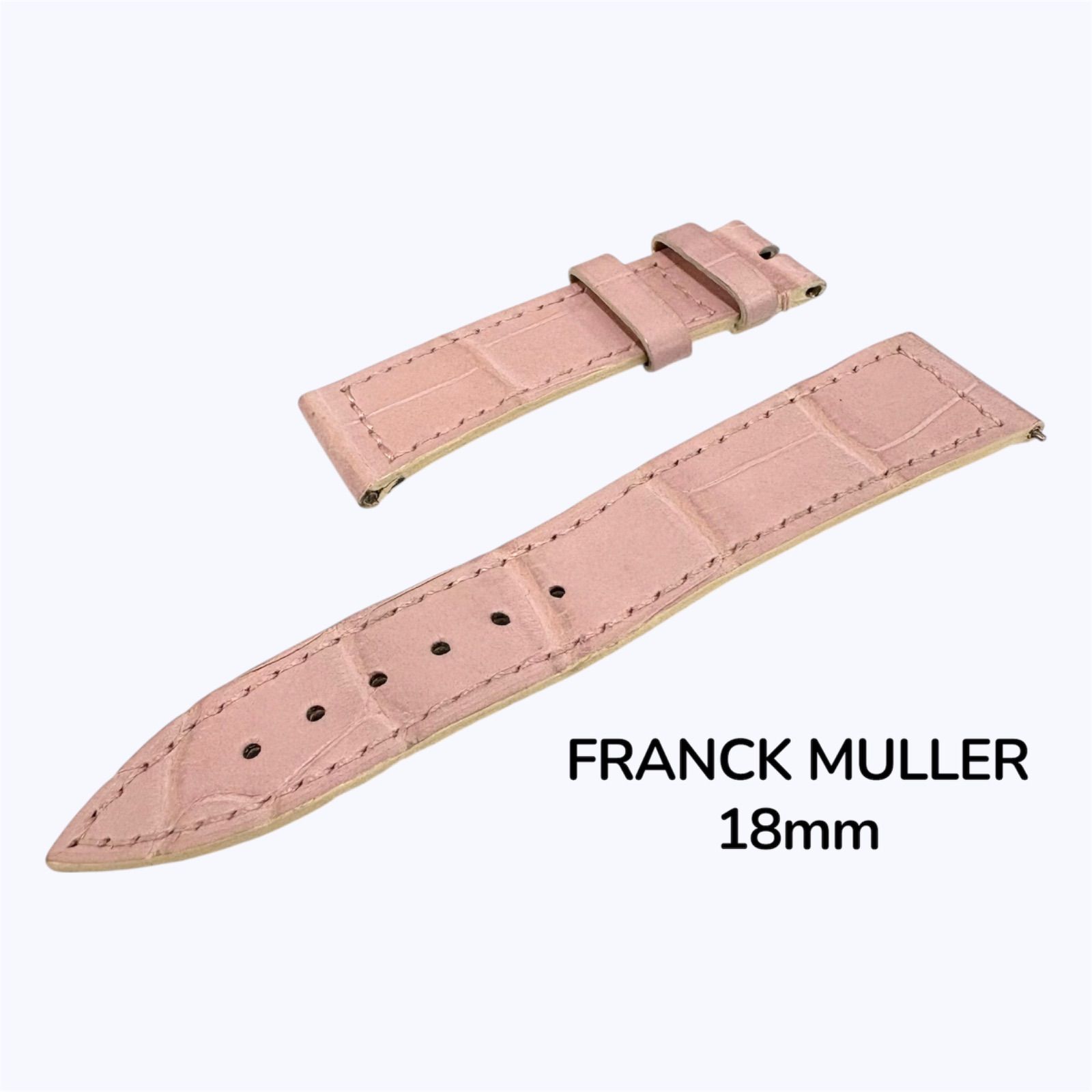 中古 時計バンド FRANCK MULLER フランクミュラー 純正 18mm ピンク