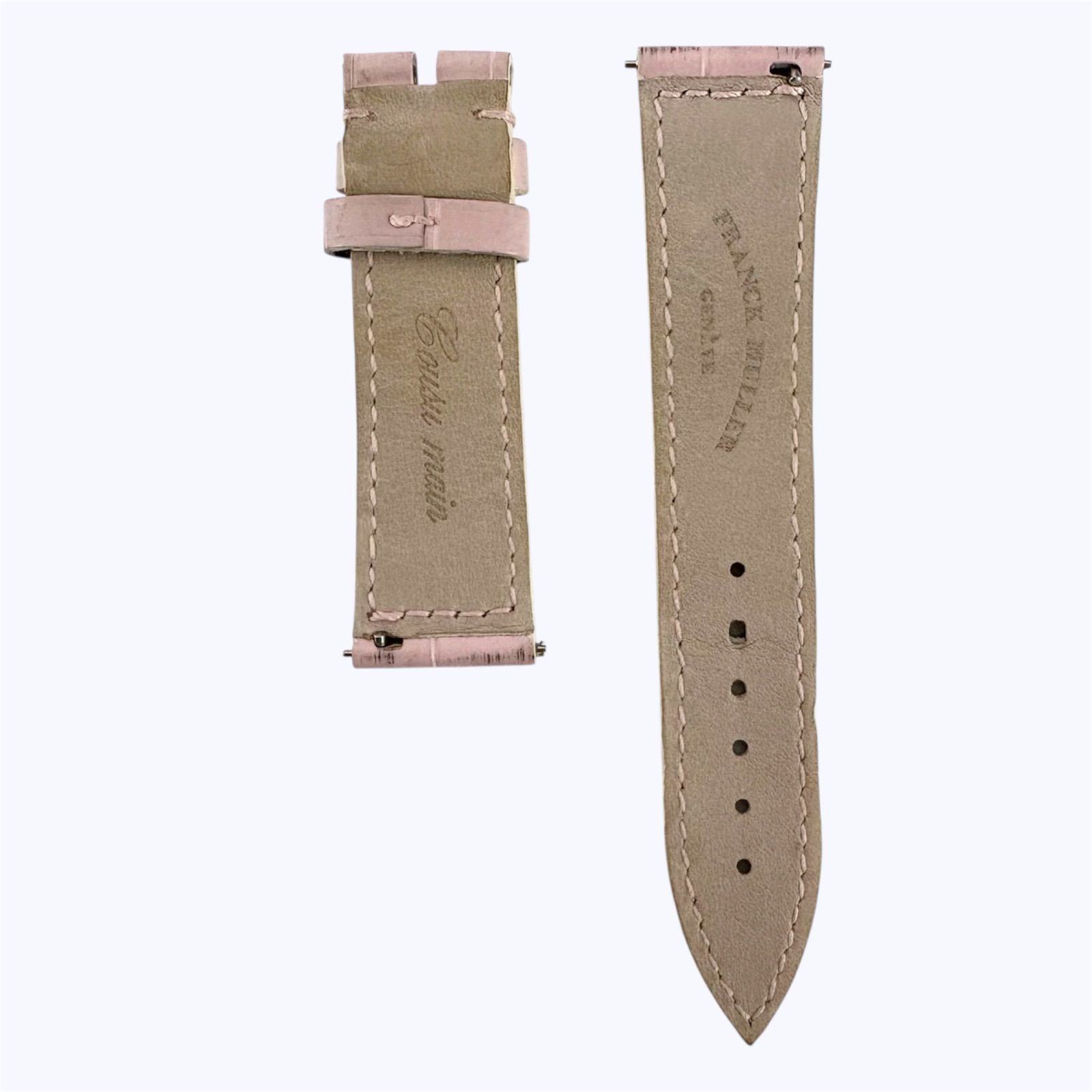 中古 時計バンド FRANCK MULLER フランクミュラー 純正 18mm ピンク