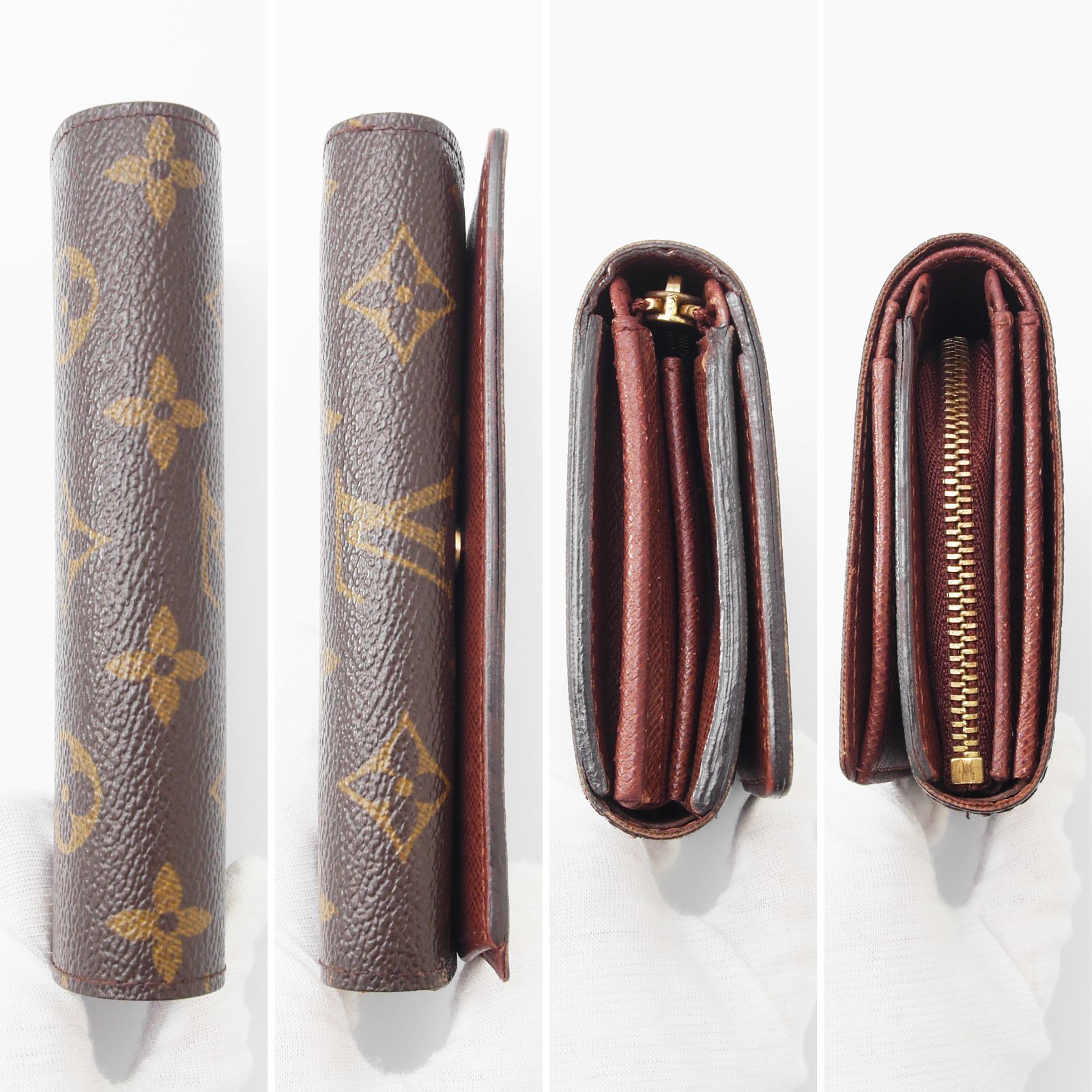 【極美品】ルイヴィトン モノグラム ポルトフォイユ トレゾール 2つ折り 訳あり極美品】 ルイヴィトン モノグラム ポルトフォイユトレゾール 二