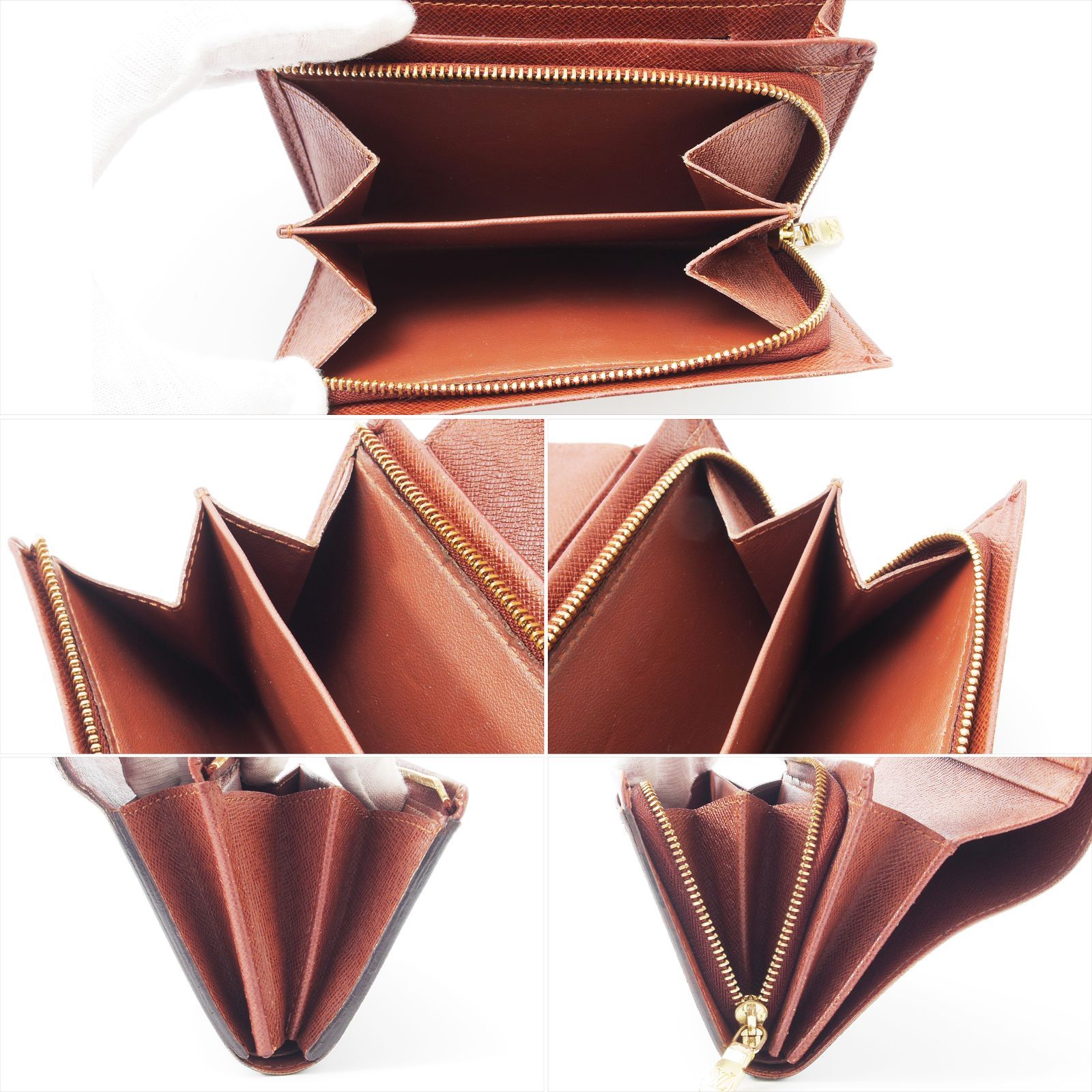 訳あり極美品】 ルイヴィトン モノグラム ポルトフォイユトレゾール 二