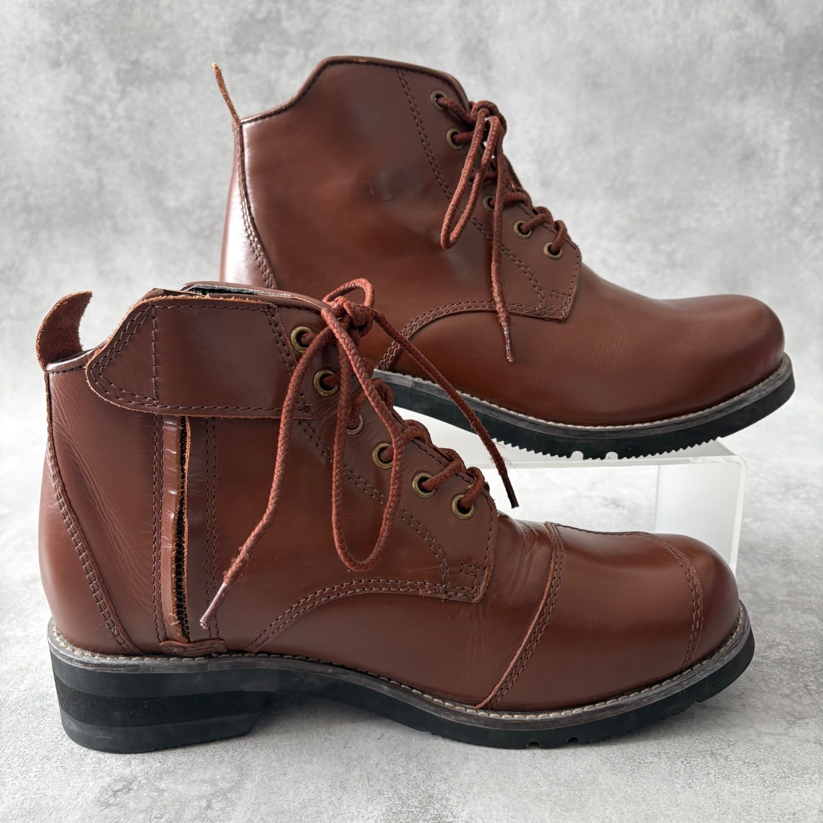 WILDWING ワイルドウイング サイドジップレザーブーツ レースアップ