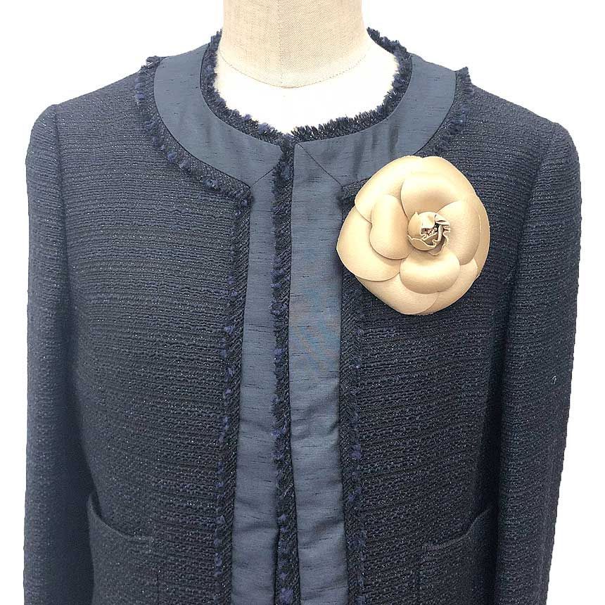 ■ □ 44430★年 CHANEL シャネル ブローチ カメリアコサージュ □ □ 44430☆年 CHANEL シャネル ブローチ カメリアコサージュ