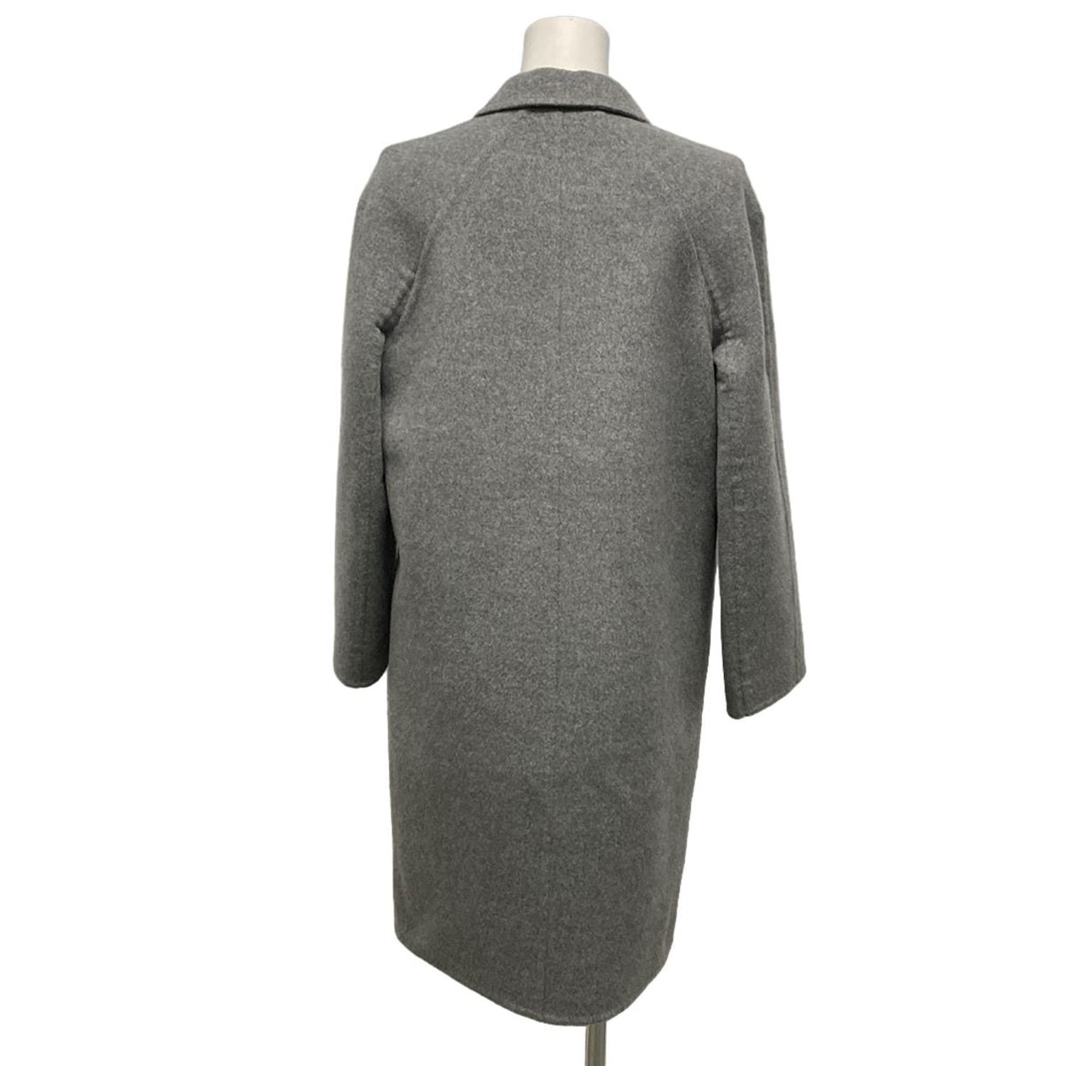 エルメス　コート　34 レディース エルメス 23年 カシミヤ コート 34 レディース ホワイト 3H0188DA