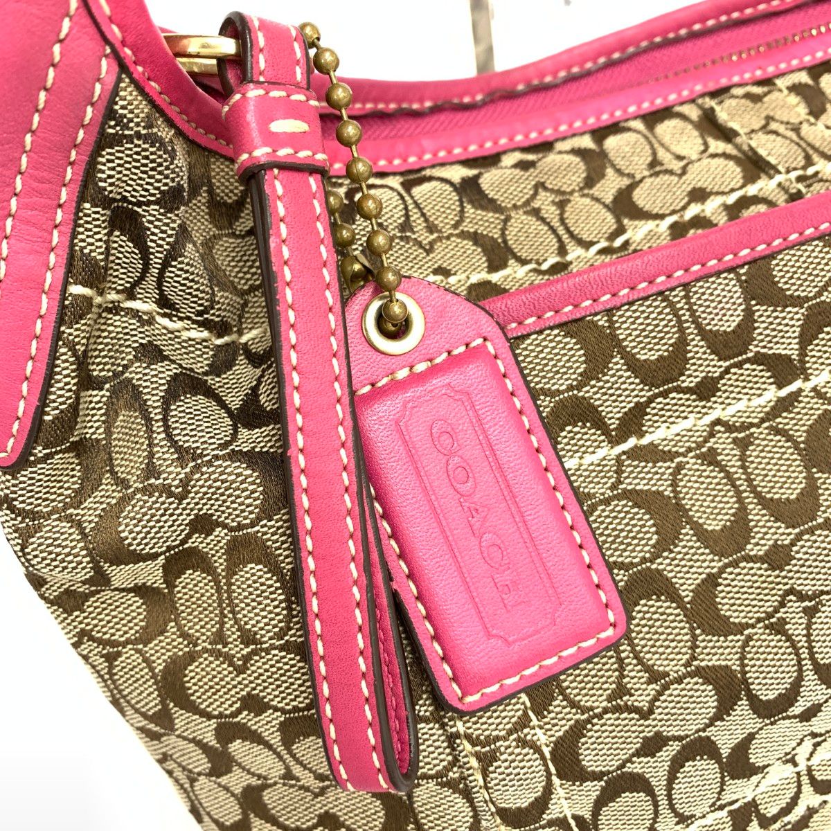 COACH コーチ ワンショルダーバッグ ホーボー ミニシグネチャー 