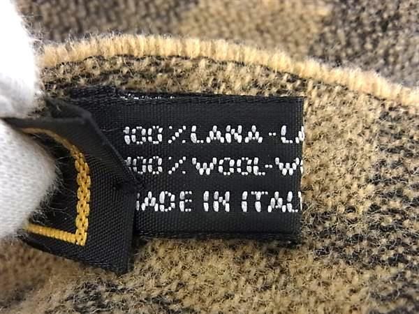 FENDI フェンディ マフラー ズッカ ブラウン系 ウール100％ ユニ