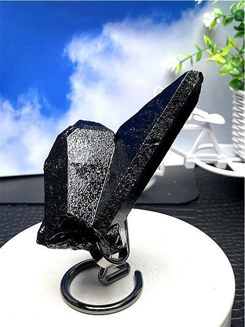 AAA級【魔除け】◇天然モリオン(黒水晶）クラスターB88C6/56C28C