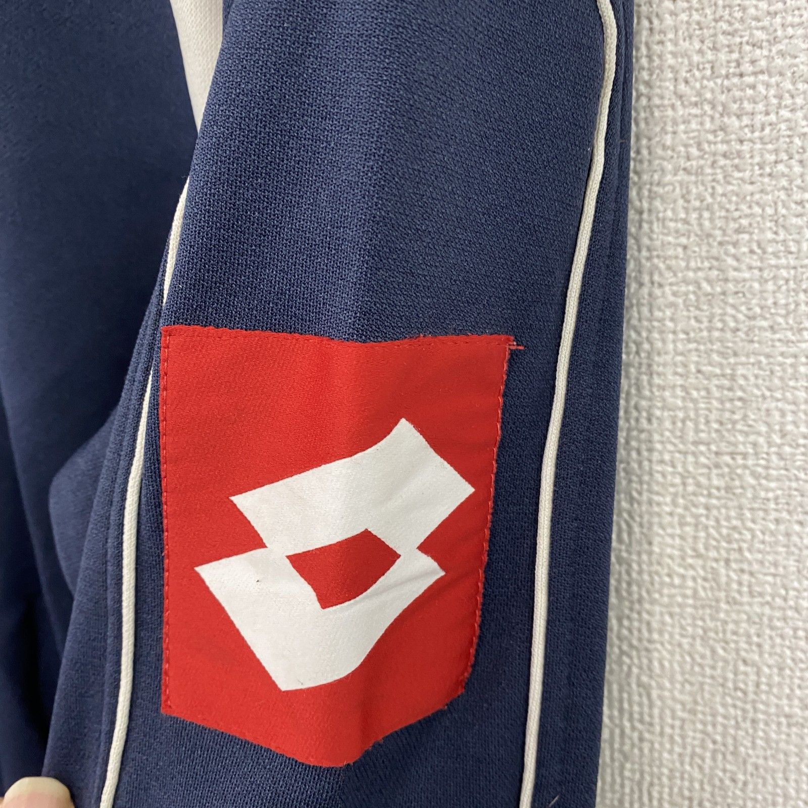 古着 used Lotto ロット ハーフジップトラックジャケット/ジャージ 紺