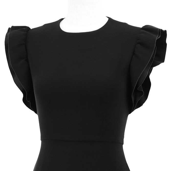 YOKO CHAN フレンチスリーブ ペプラム ワンピース ブラック 36 YOKO CHAN フレンチスリーブ ペプラム ワンピース ブラック 36 YOKO