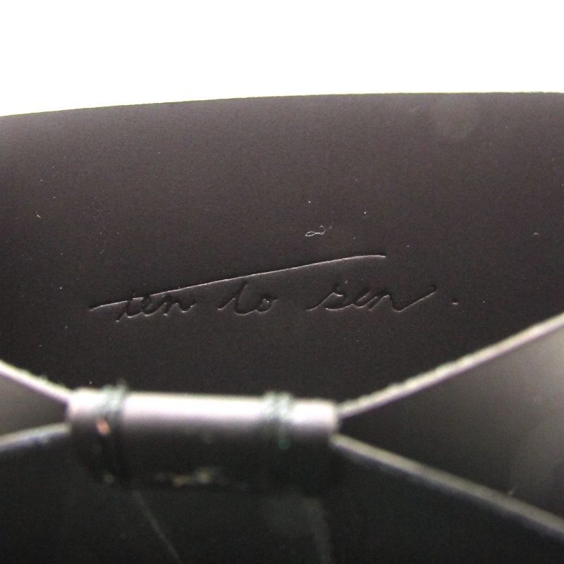 未使用 ten to sen. 点と線 名刺入れ usuha-tavlle マットコードバン