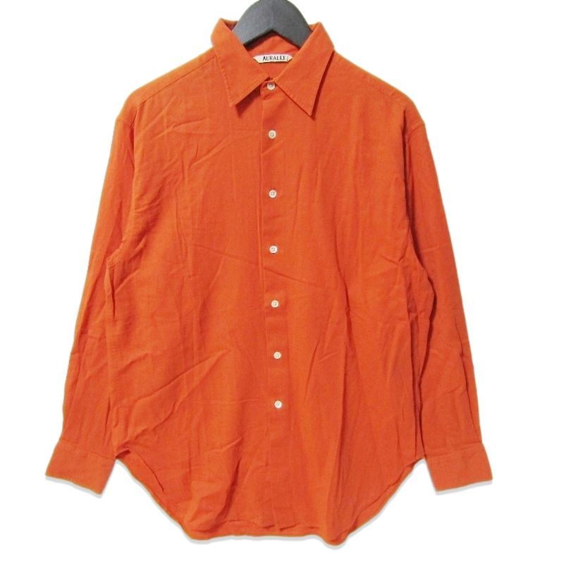 AURALEE オーラリー 長袖シャツ A20SS02MG SHUTTLE GEORGETTE